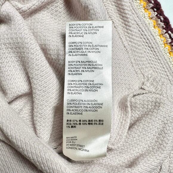 Free People | Women | Switch It Up Crochet Waffle Knit Mock Neck Top | Small - Picture 8 of 15